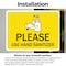 Signmission Please Use Sanitizer, 5 in W x Rectangle, Vinyl Decal OS-2PACK-NS-D-35-25586 - alternate 4